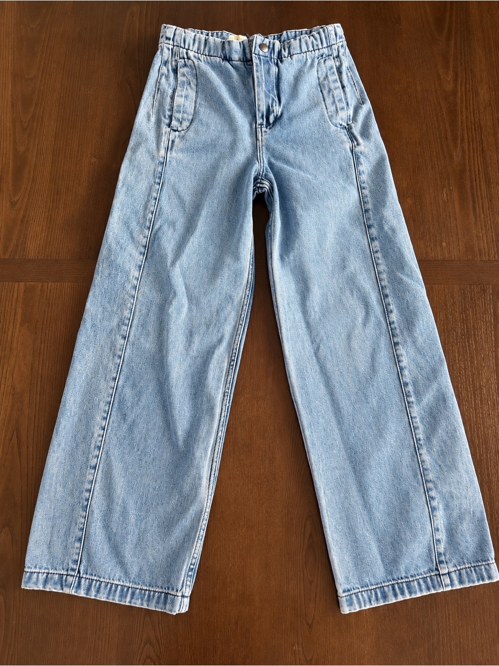 Pilcro Anthropologie High Rise Wide Leg Jeans Light Wash Size 26